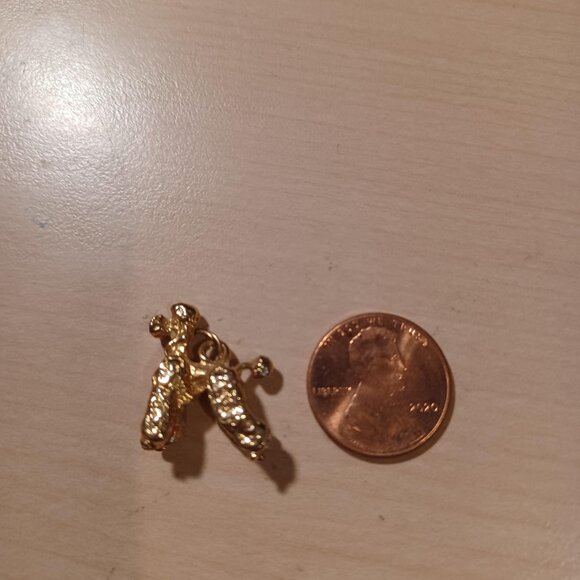 14K Gold Poodle Charm For Bracelet Vintage - Picture 6 of 6